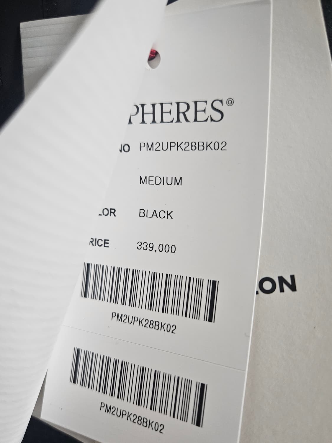 GOSPHERES 고스피어 블랙 폴로 티셔츠 M 새상품 상품이미지3