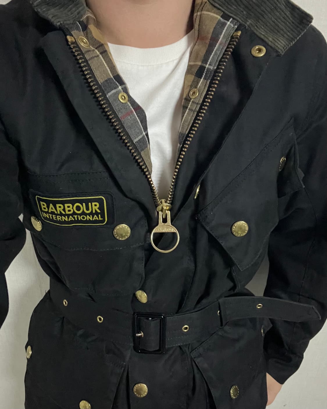 바버 인터네셔널 벨티드 왁스 자켓 상품이미지3