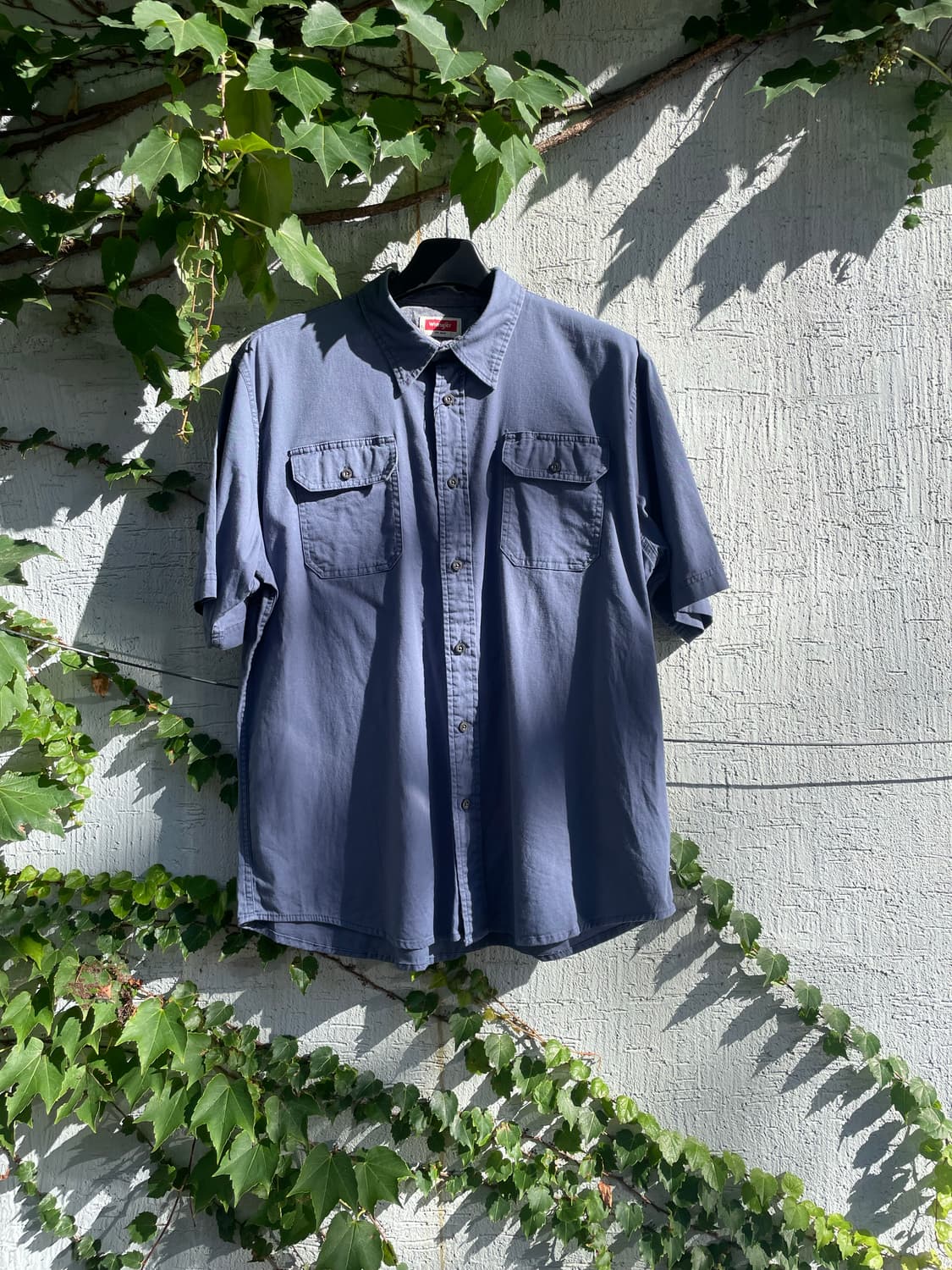 Wrangler work 1/2 shirt (blue) 상품이미지1
