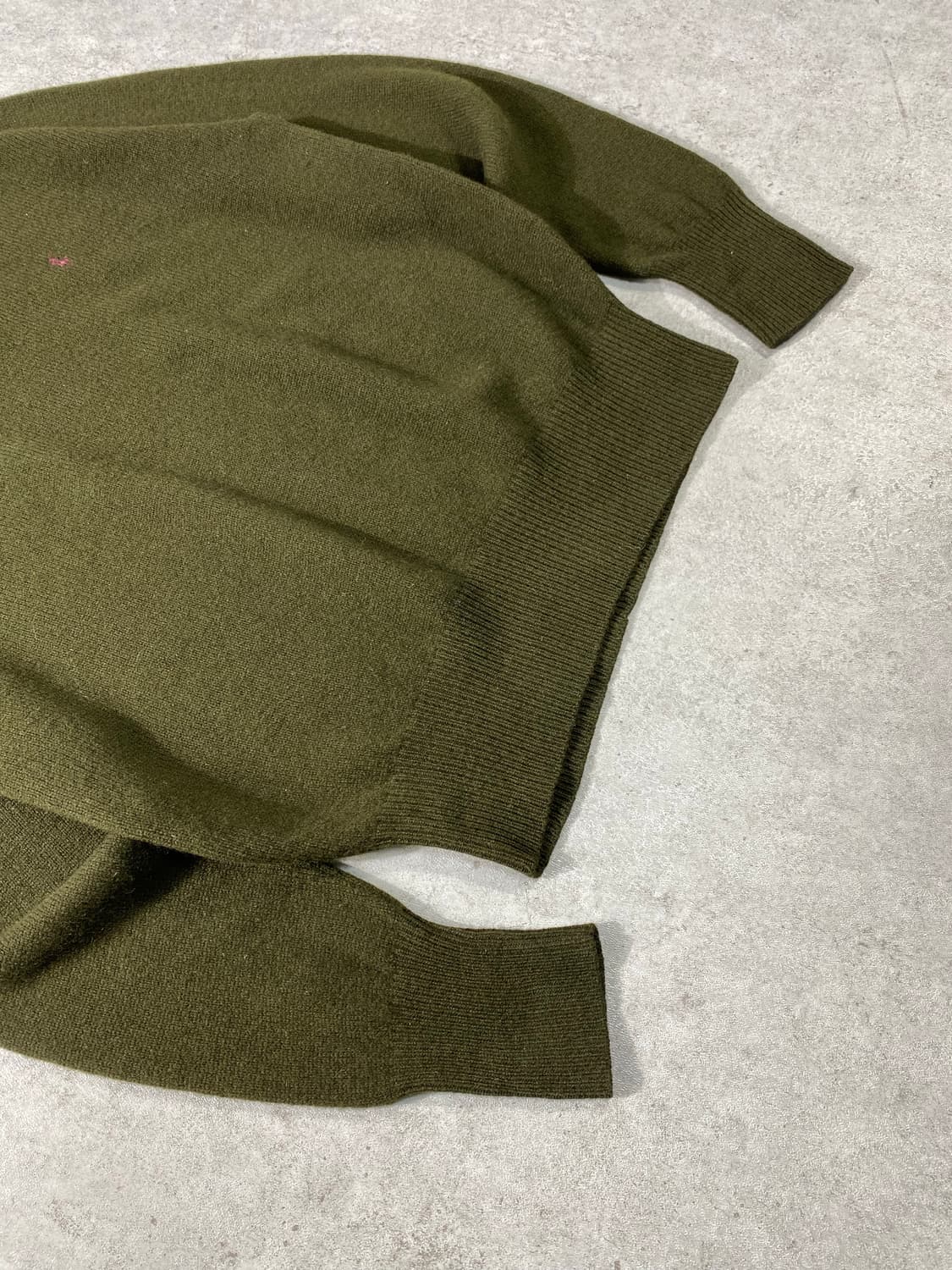 [L] 90s Polo 폴로 랄프로렌 카키 램스울 카라니트 상품이미지3