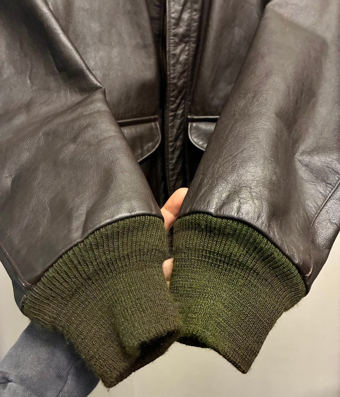 (36/97)USA spiewak 스피왁 골든플리스 A-2 레더 가죽자켓 상품이미지5