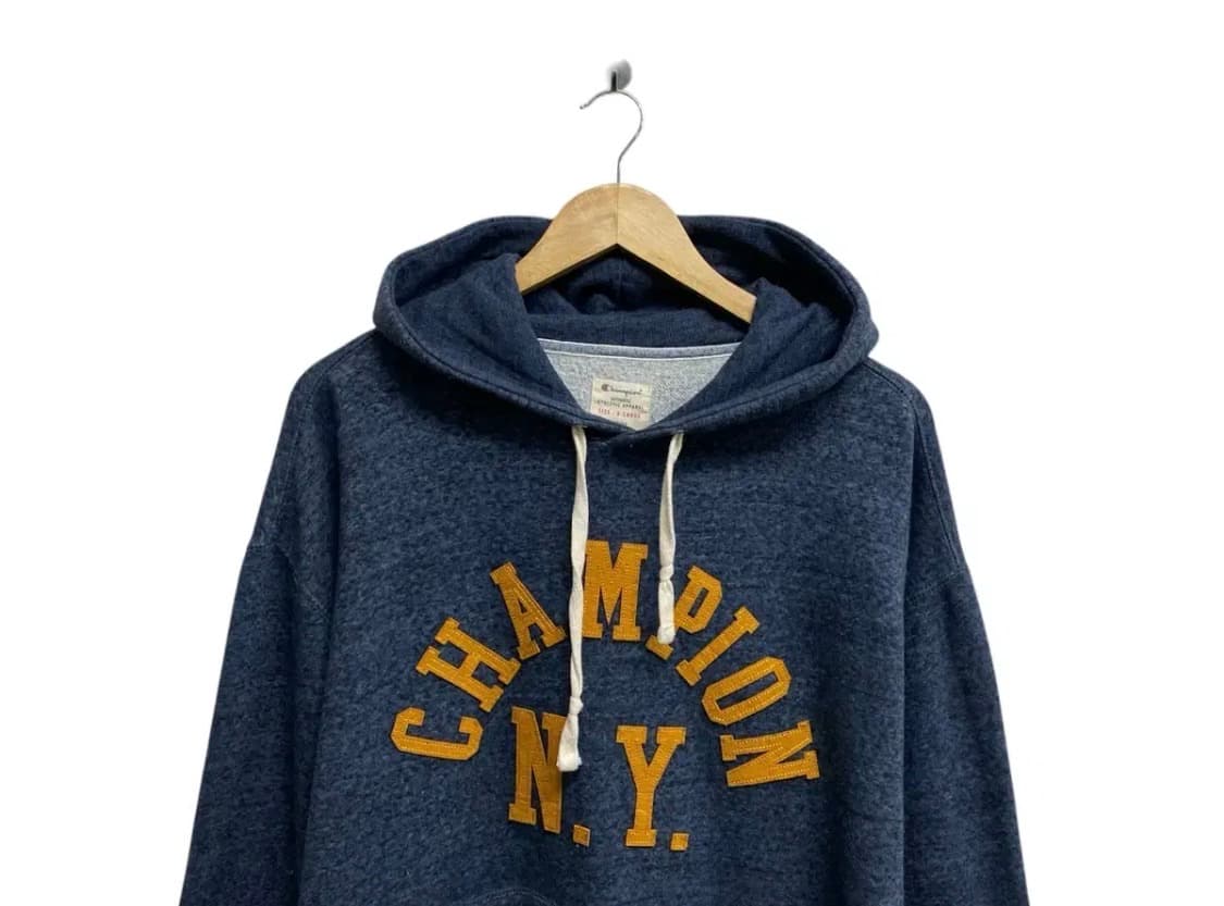 Champion 블루 후드 스웨트셔츠 XL 상품이미지2