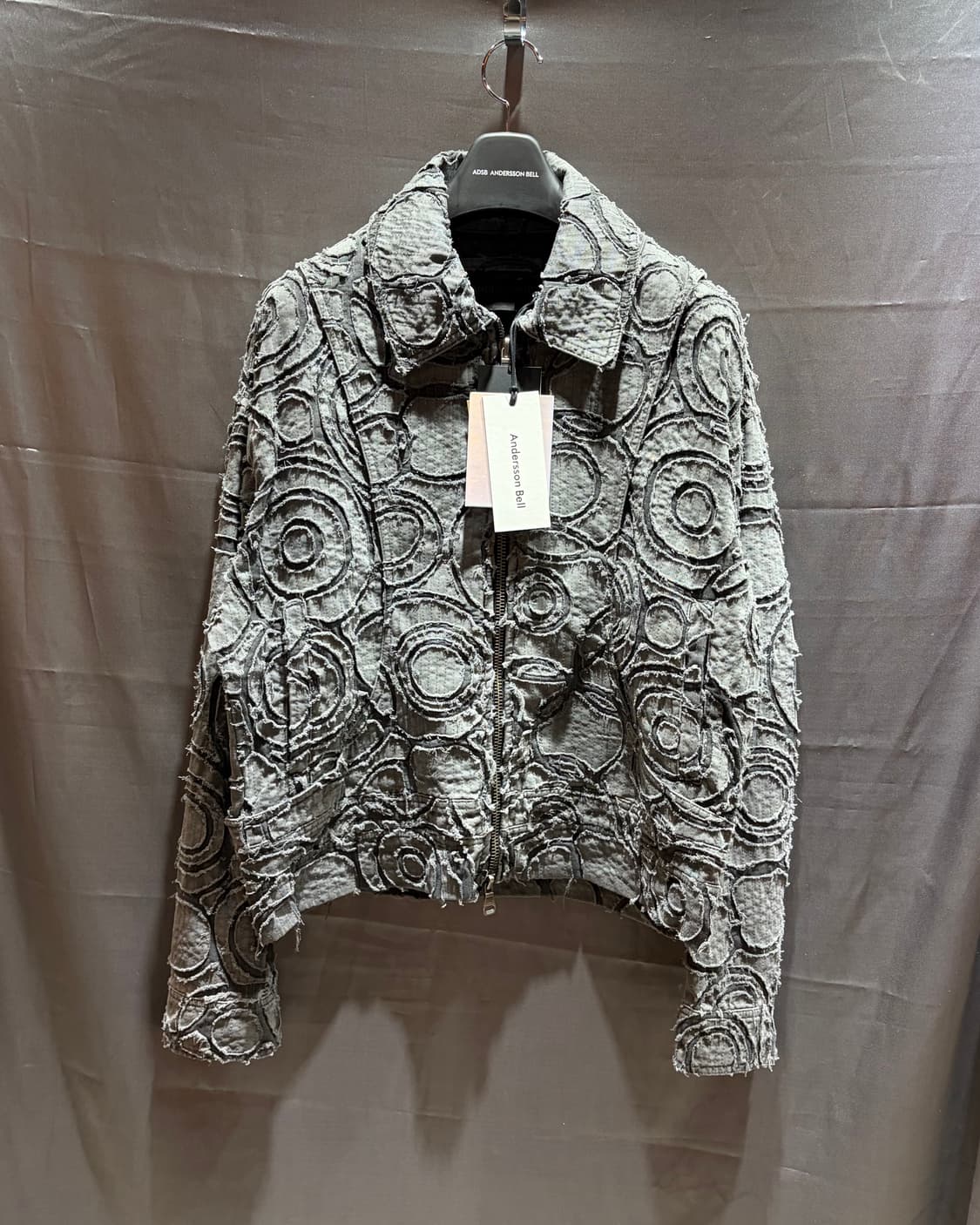 (새상품) 앤더슨벨 번아웃 다이드 집업 자켓 상품이미지3