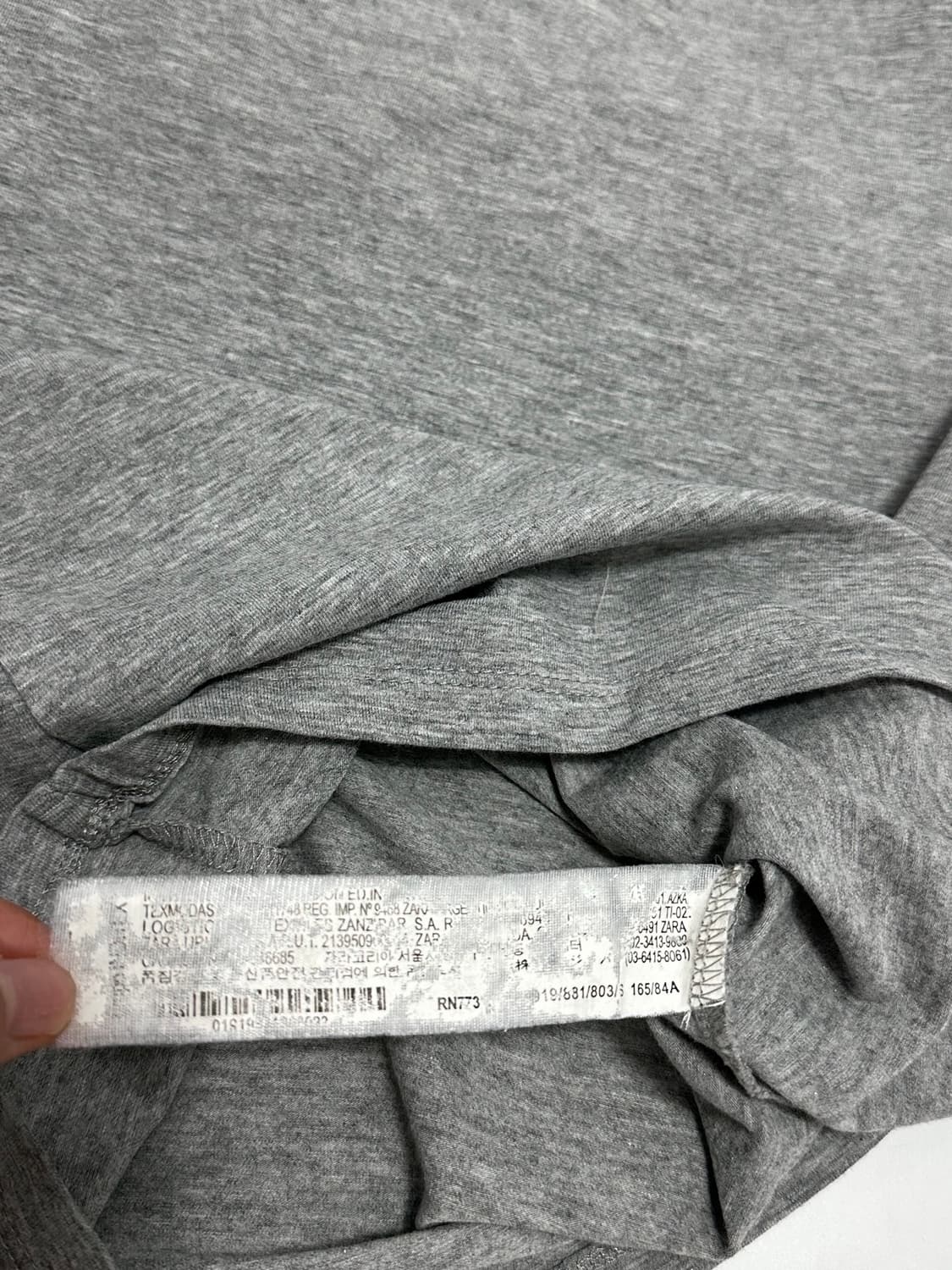 자라 zara 브이넥 반팔티셔츠 상품이미지5
