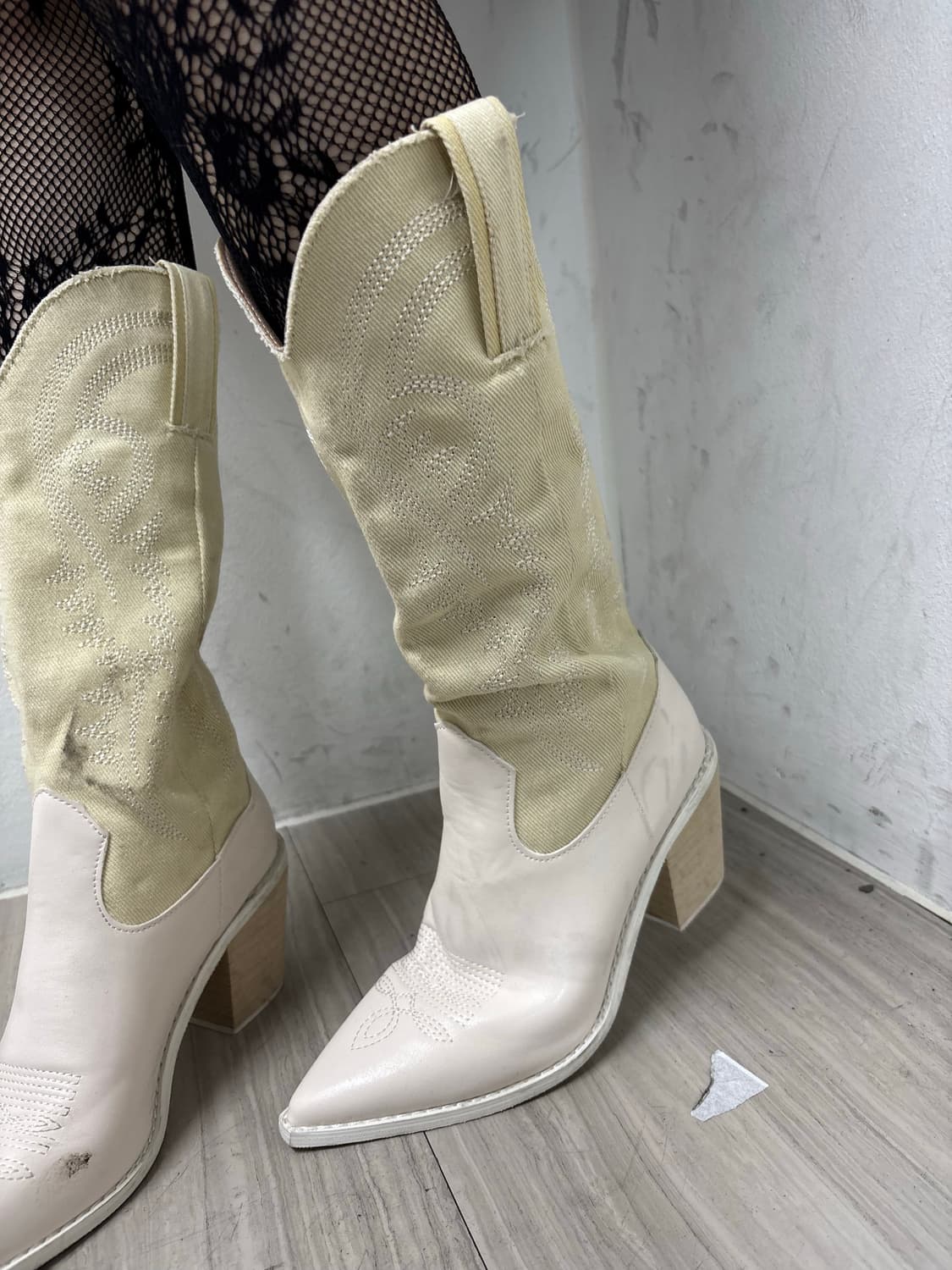 White&Ivory Western Long Boots 상품이미지5