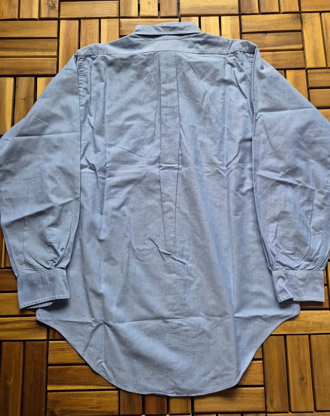 80s 브룩스 브라더스 블루 ocbd 셔츠 USA Made 상품이미지5