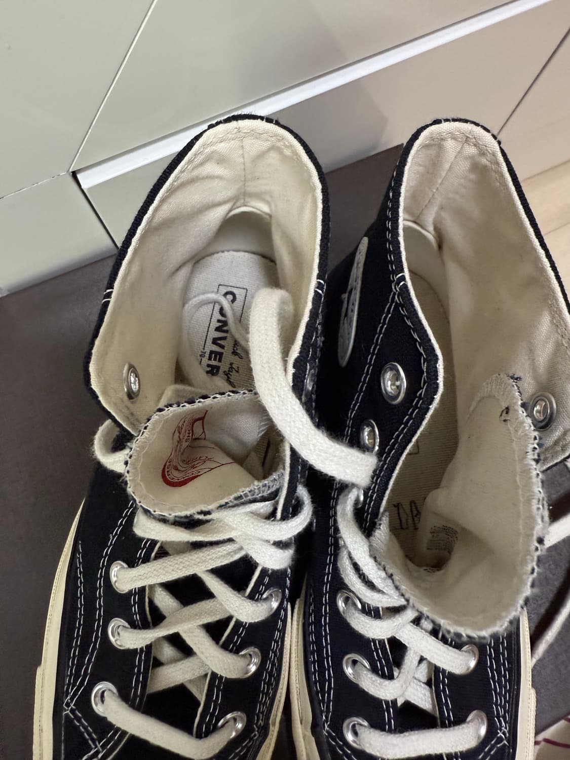 컨버스 척테일러 70 하이 블랙 245 상품이미지2