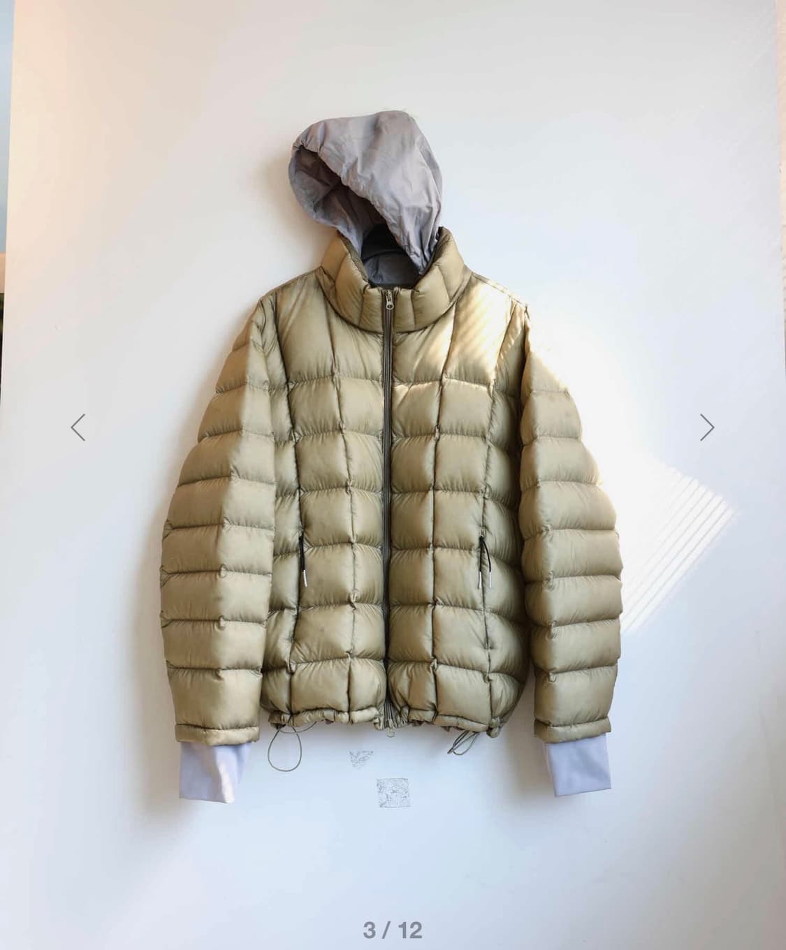 [3] 999휴머니티 모듈러 라이트 구스푸퍼 패딩 카키 상품이미지1