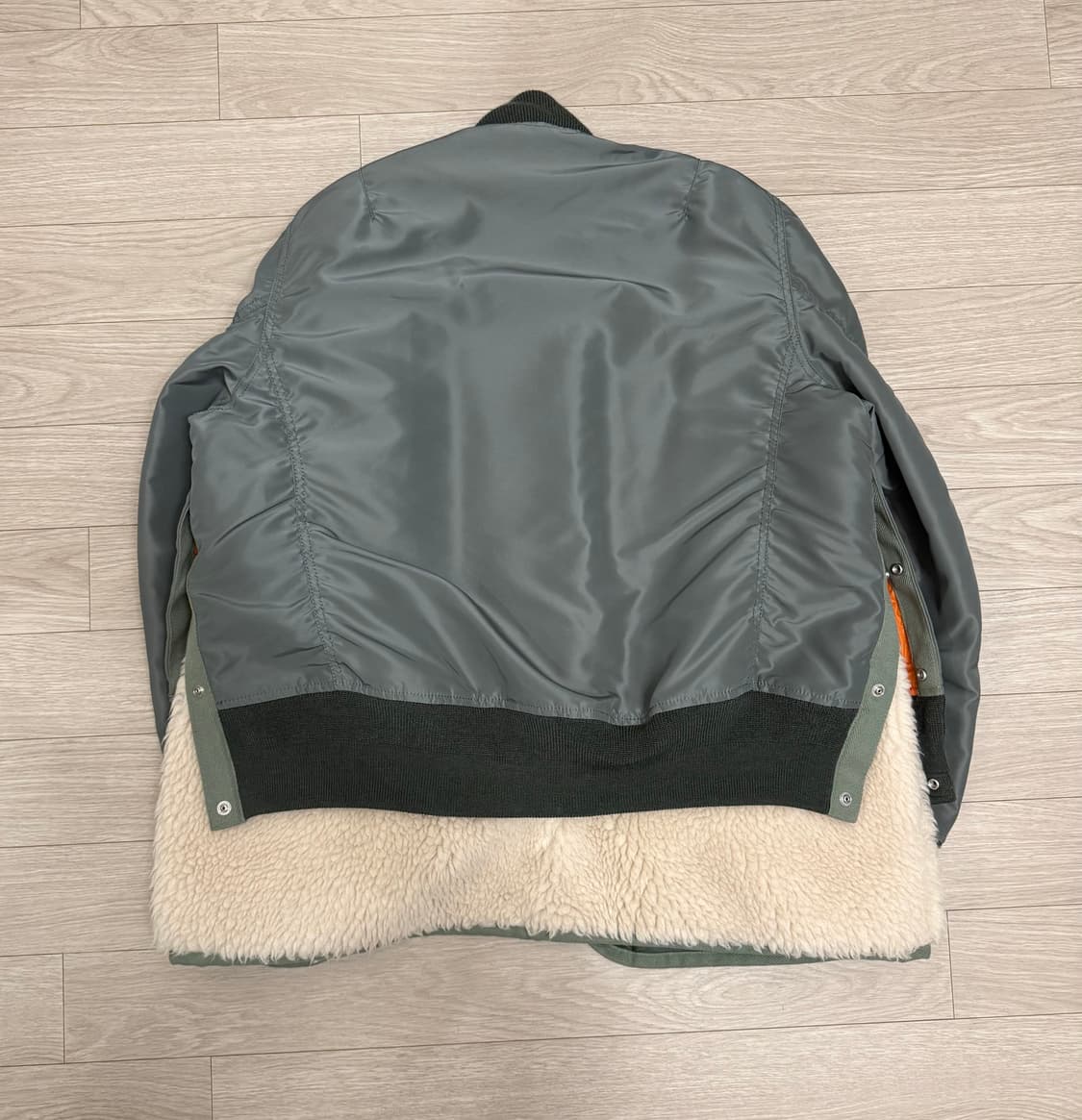 사카이 시어링 카키 봄버 자켓 (2) 상품이미지4