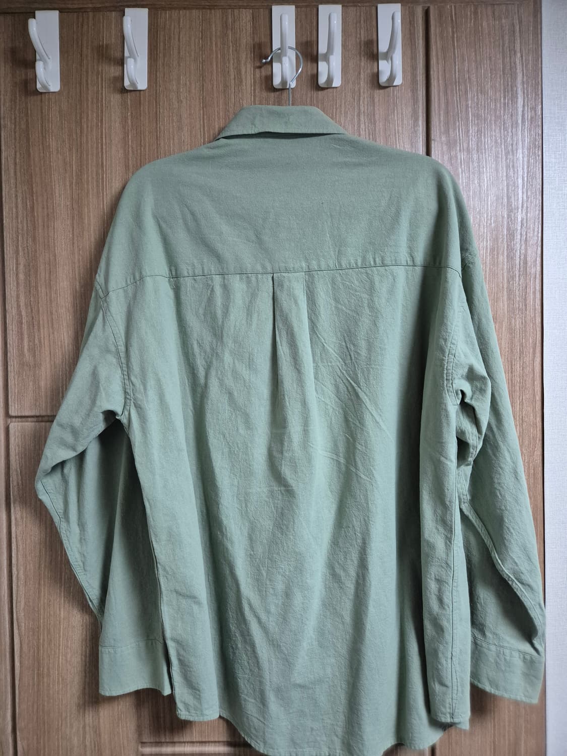 UTPD 시티보이 빅 오버핏 빅사이즈 쿨 린넨 그린 셔츠 M 95 사이즈 상품이미지6