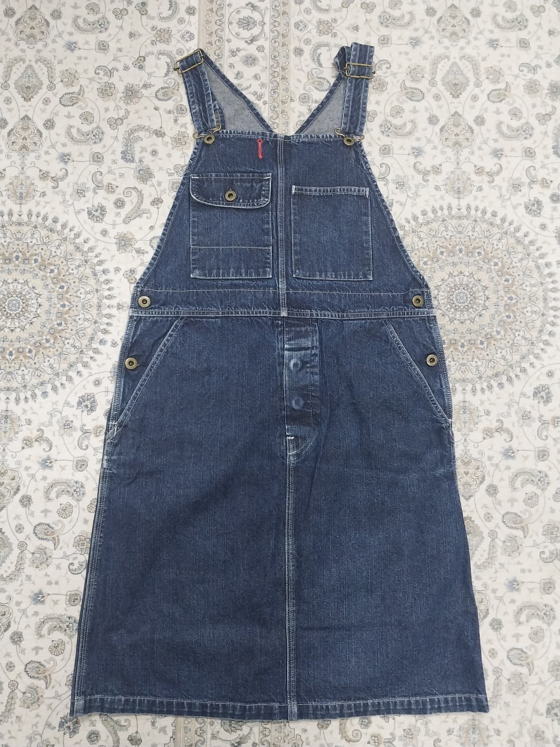 올리브 데 올리브 데님 멜빵 치마 청멜빵 스커트 (29-32) 상품이미지1