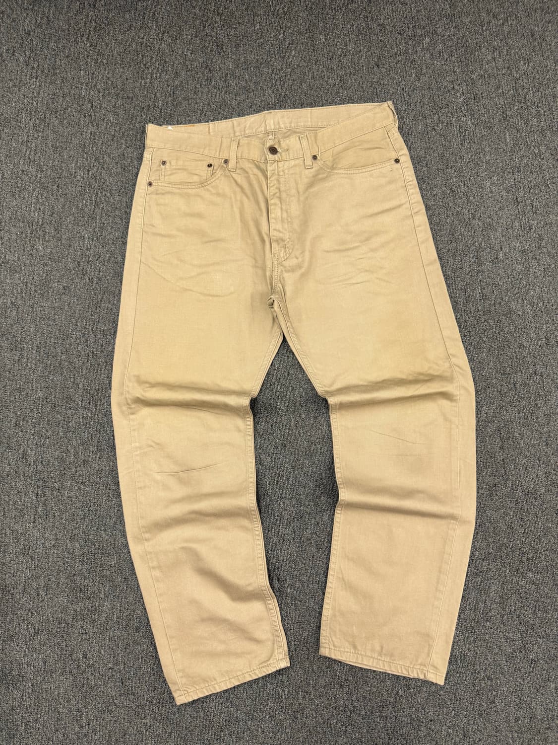 36)리바이스 빈티지 505 베이지 코튼 팬츠 상품이미지3