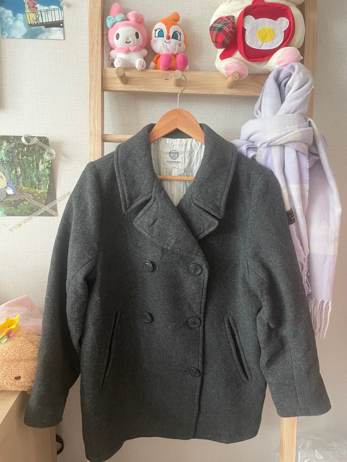 모리걸 빈티지 무채색 도쿄모리 숏코트🩶🖤 상품이미지3