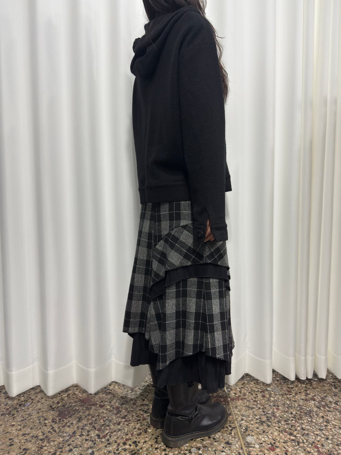 check design skirt 상품이미지5