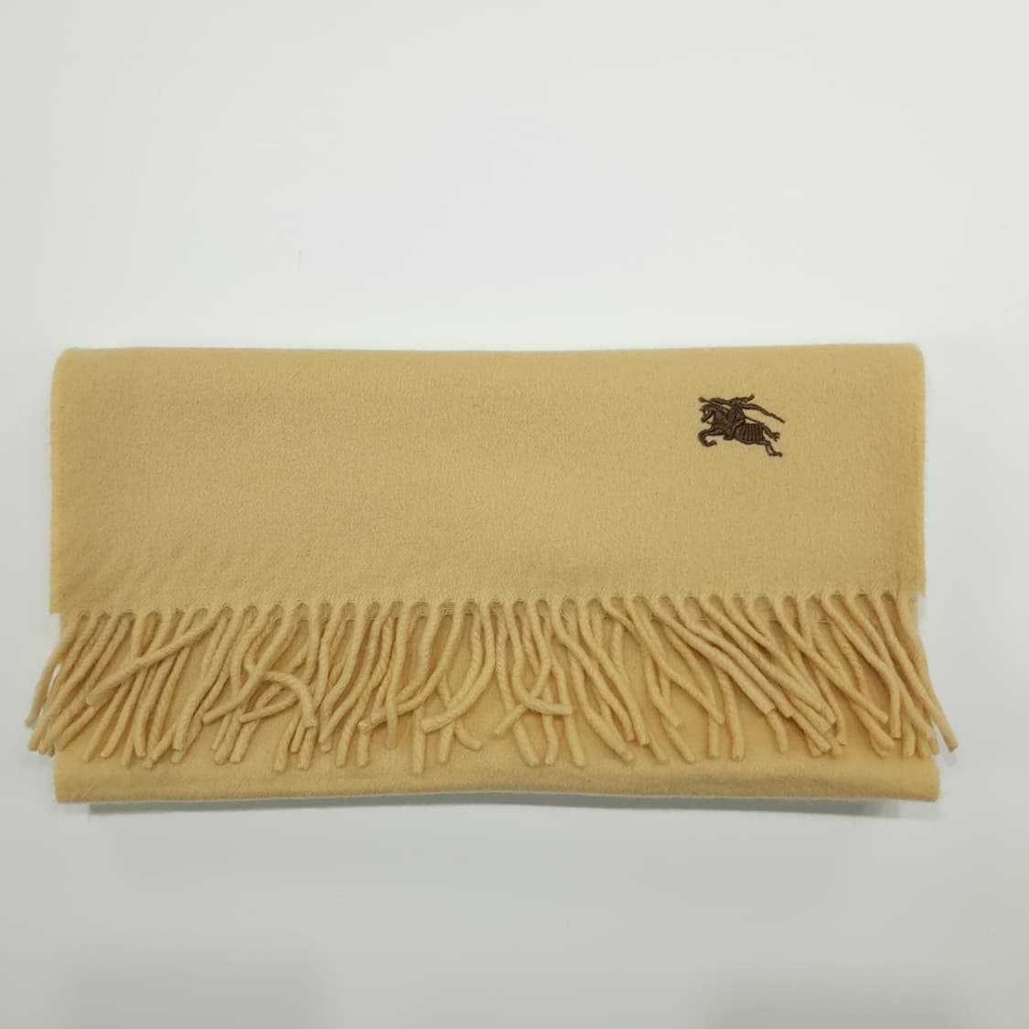 MX217 버버리 카멜머스타드 캐시미어 목도리 머플러 상품이미지9