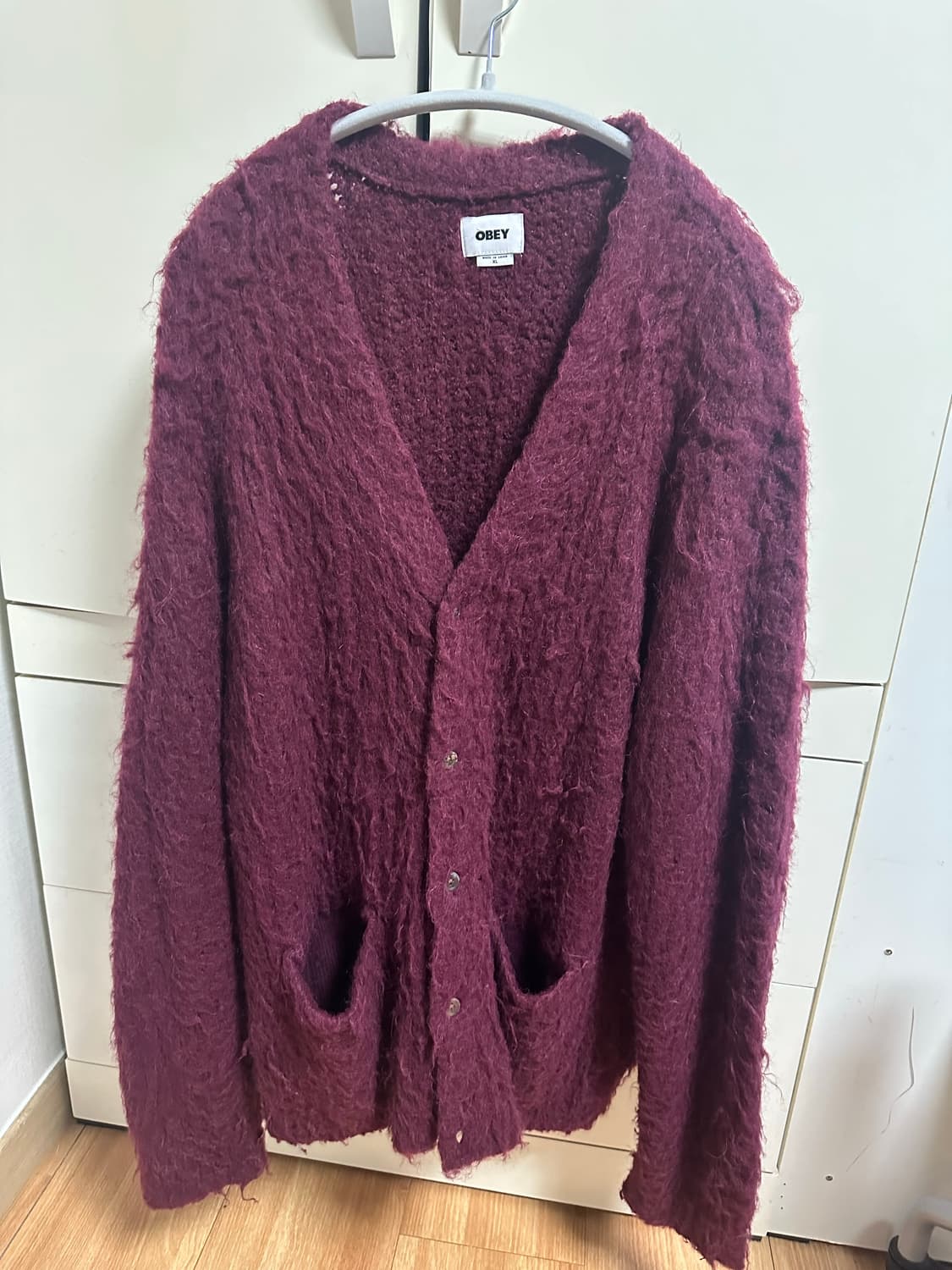 오베이 모헤어 가디건 상품이미지1