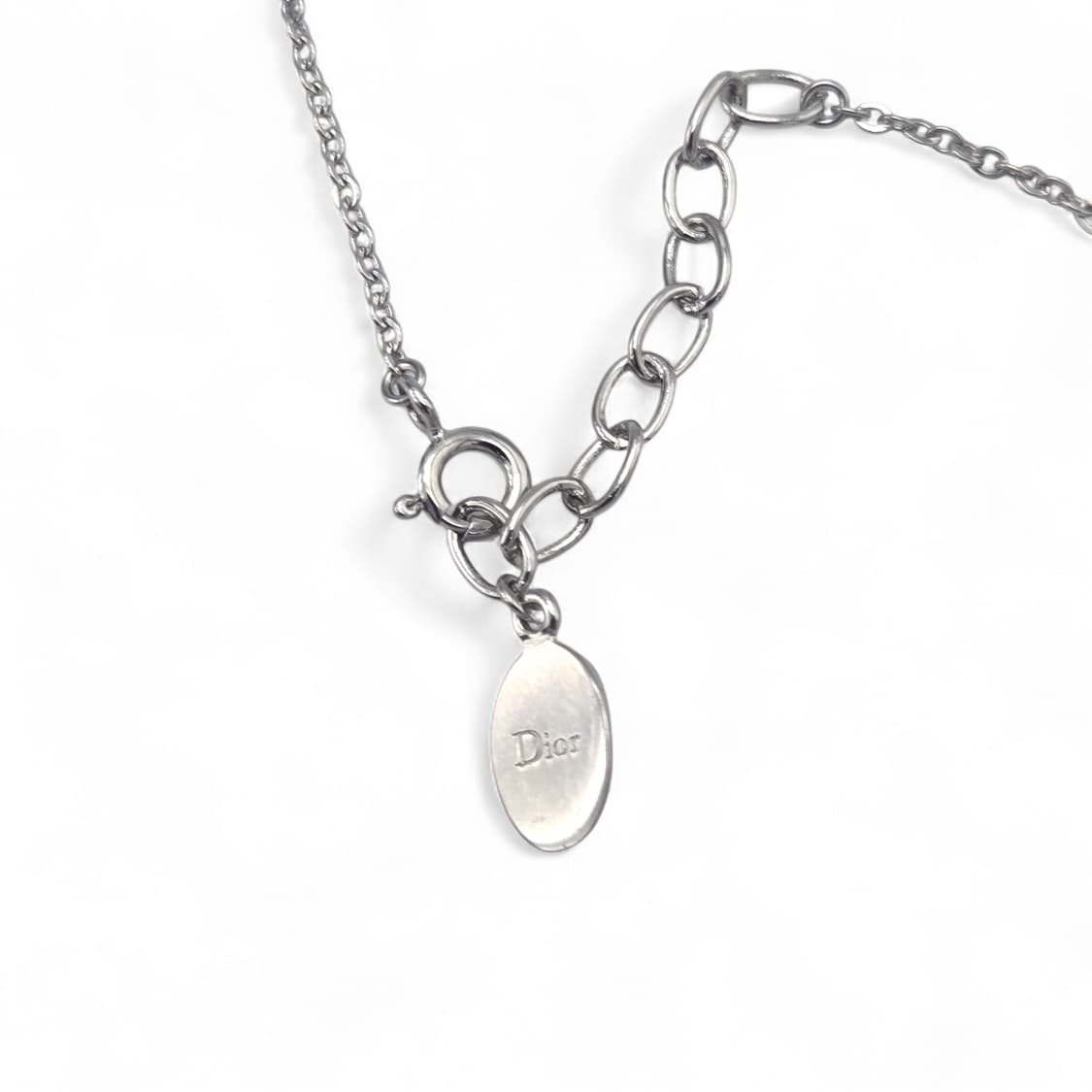 디올 큐빅 CD 로고 목걸이 상품이미지8