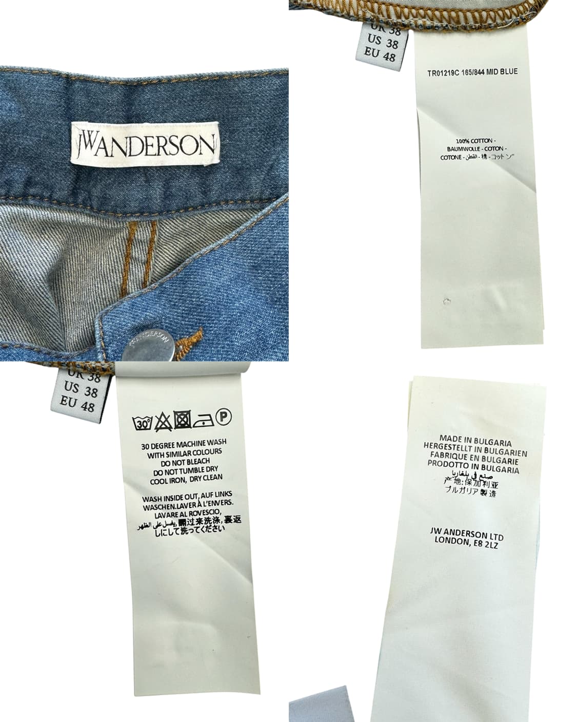 JW 앤더슨 벨트 디테일 미드 블루 데님팬츠 상품이미지10