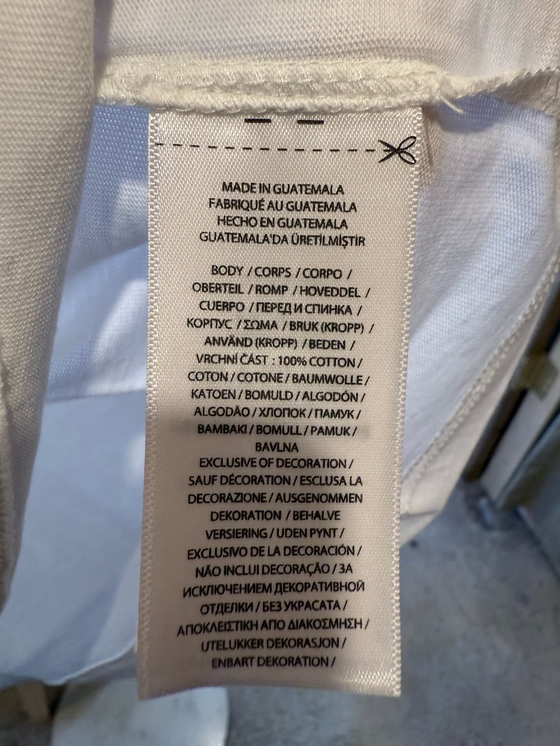 폴로 랄프로렌 화이트 베어 반팔티 S 상품이미지3