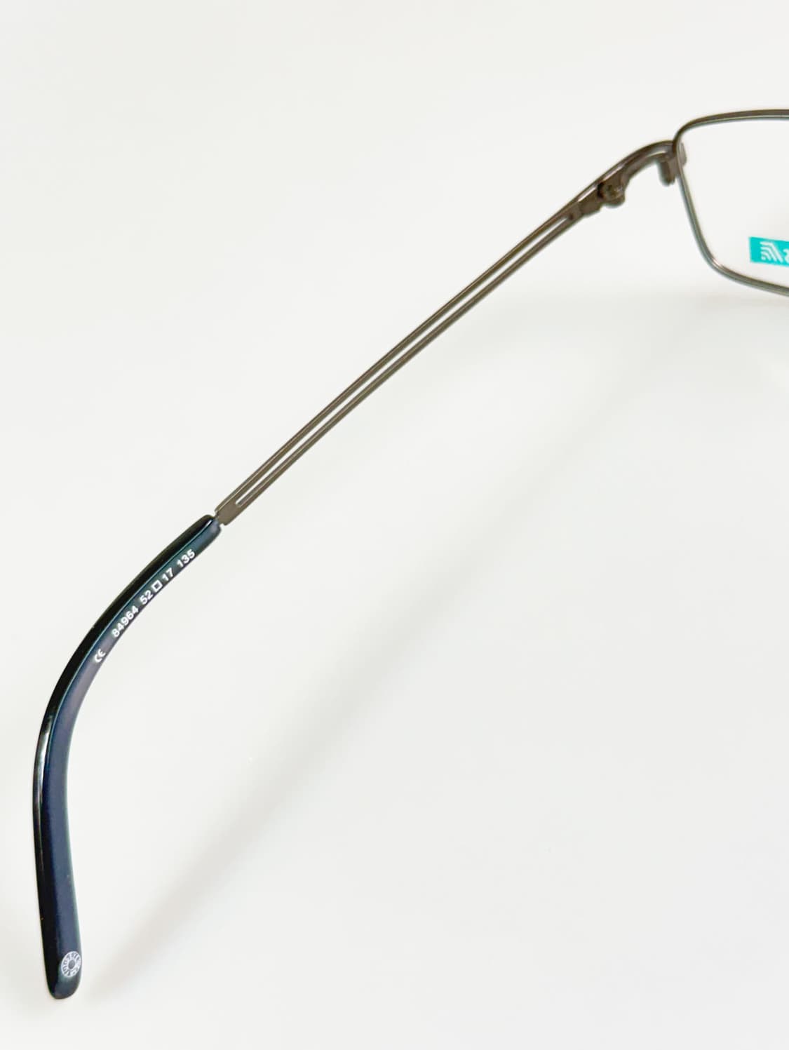 90s FUTIS 건메탈 슬림 스퀘어 프레임 빈티지 안경 상품이미지7