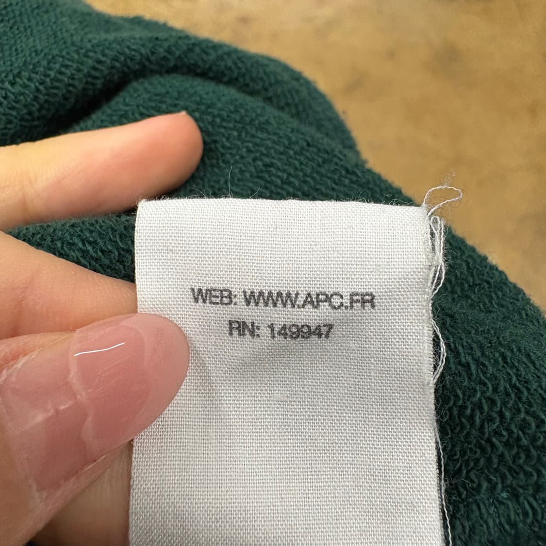 [정품/XXL] A.P.C. 아페쎄 로고 후드티 b17 상품이미지7