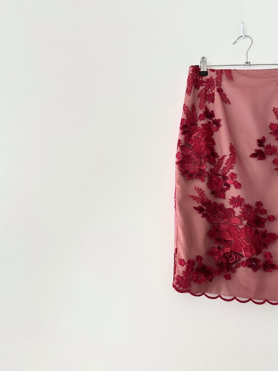 Organza oriental skirt / red 상품이미지2