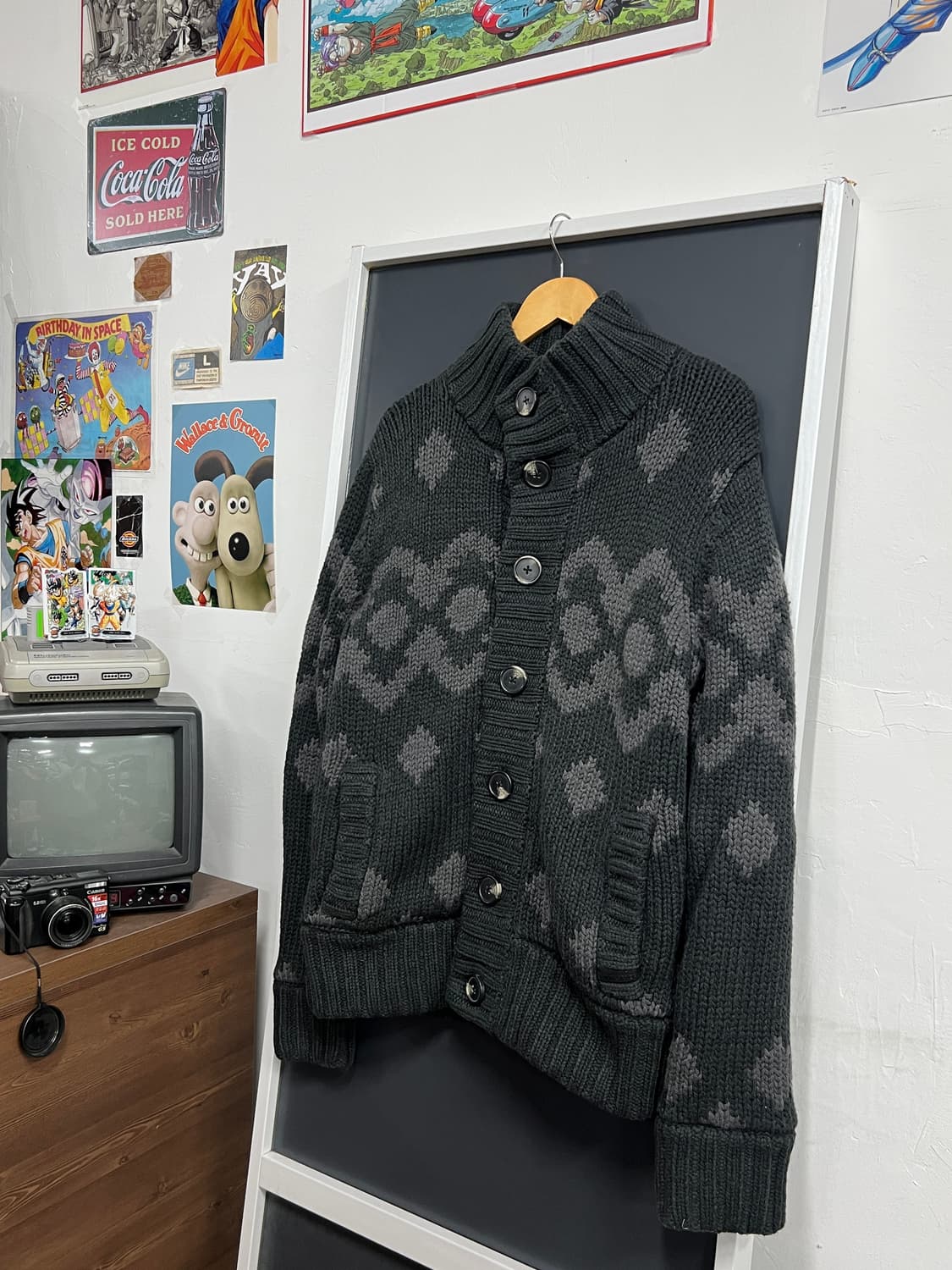 Quiksilver 퀵실버 오아시스 노르딕 패턴 코위찬 니트 가디건 상품이미지1