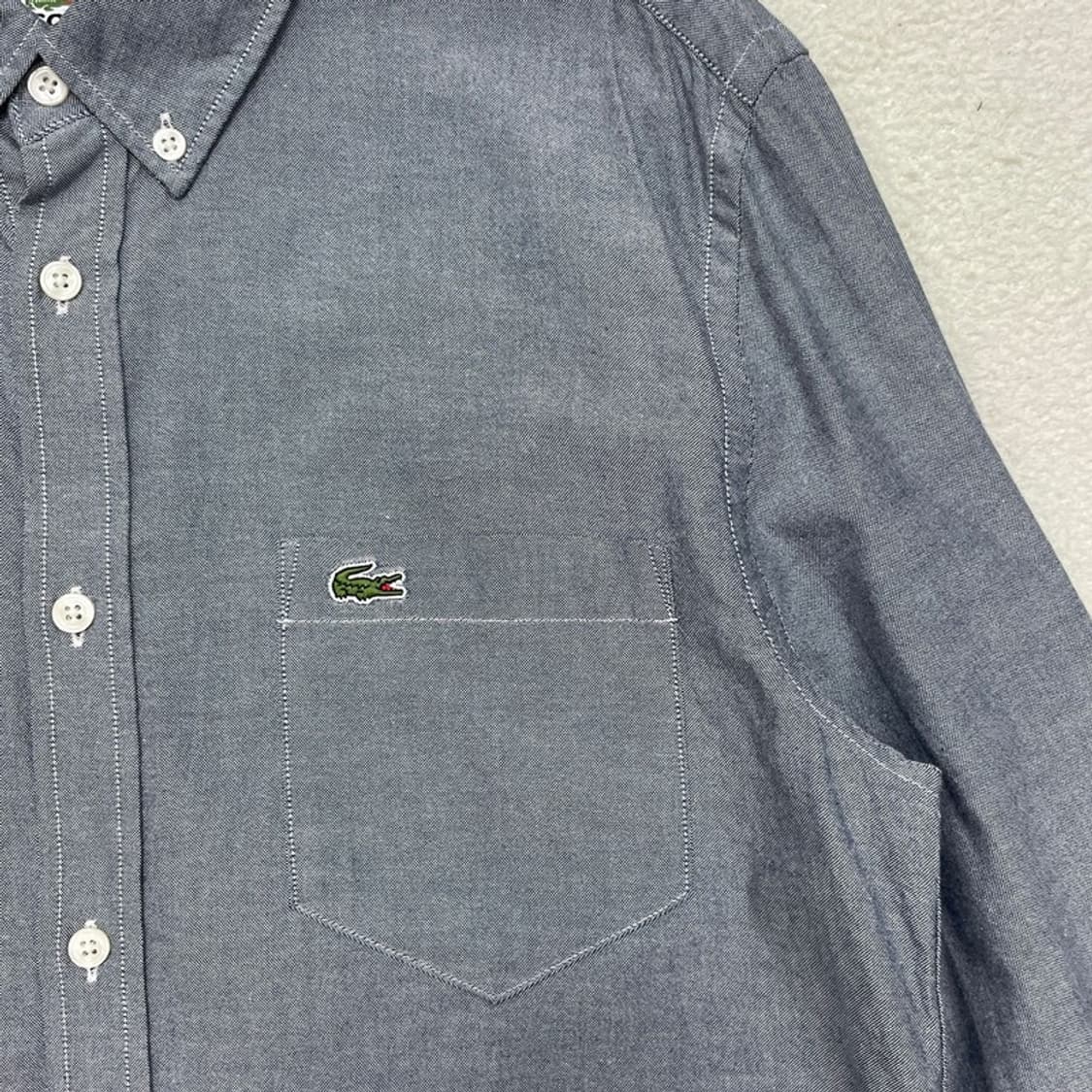 LACOSTE 포켓 셔츠 그레이 38 상품이미지2
