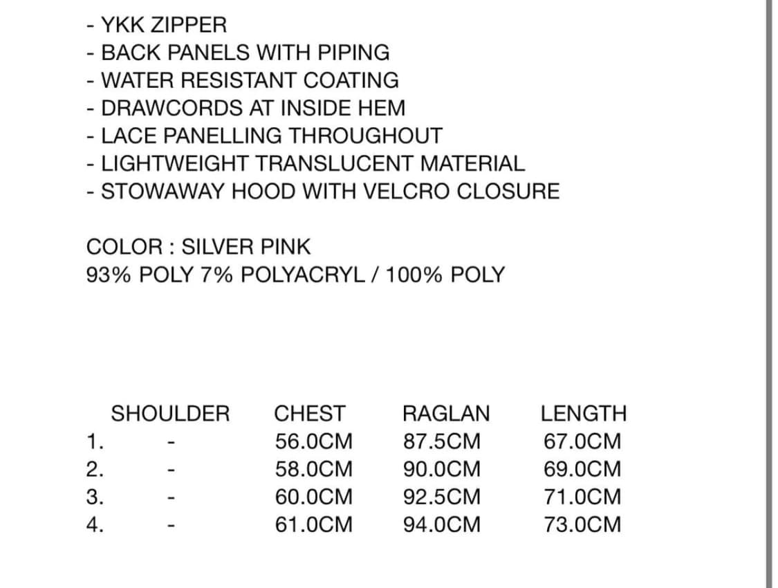 Xilm 엑슬림 Ep.3 바람막이 핑크 4 Size 상품이미지7
