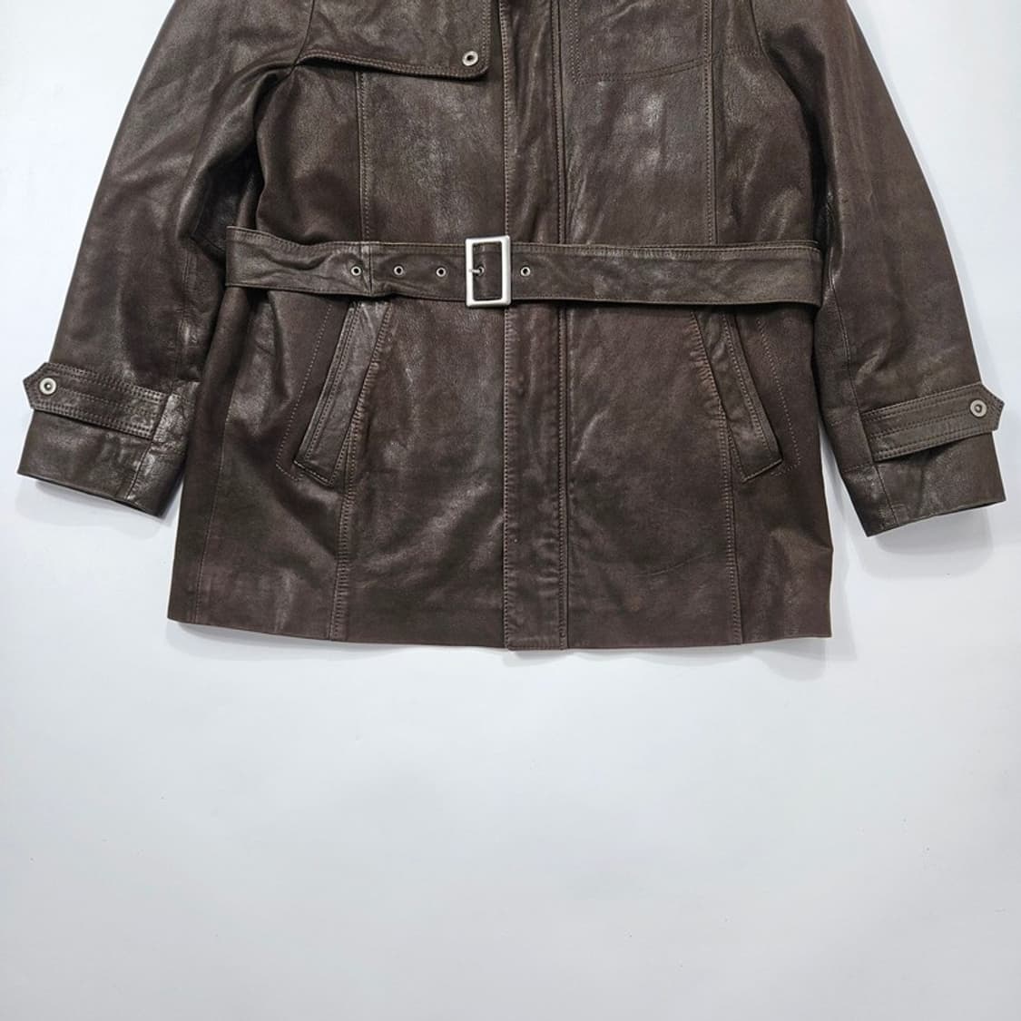 THE SUIT HOUSE 염소가죽 자켓 M 상품이미지4