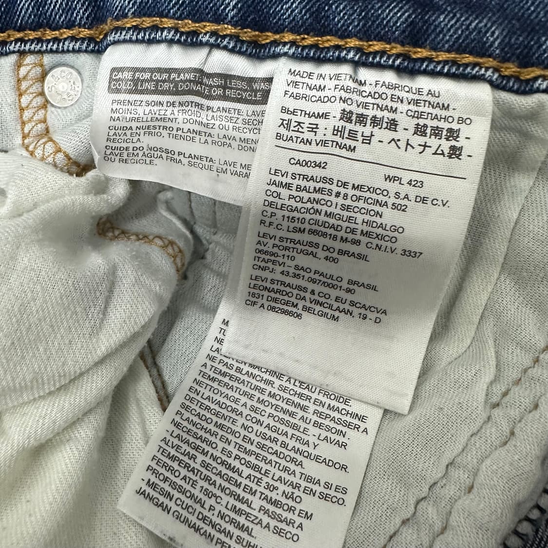 리바이스 502 데님 청바지 팬츠 34인치 상품이미지7