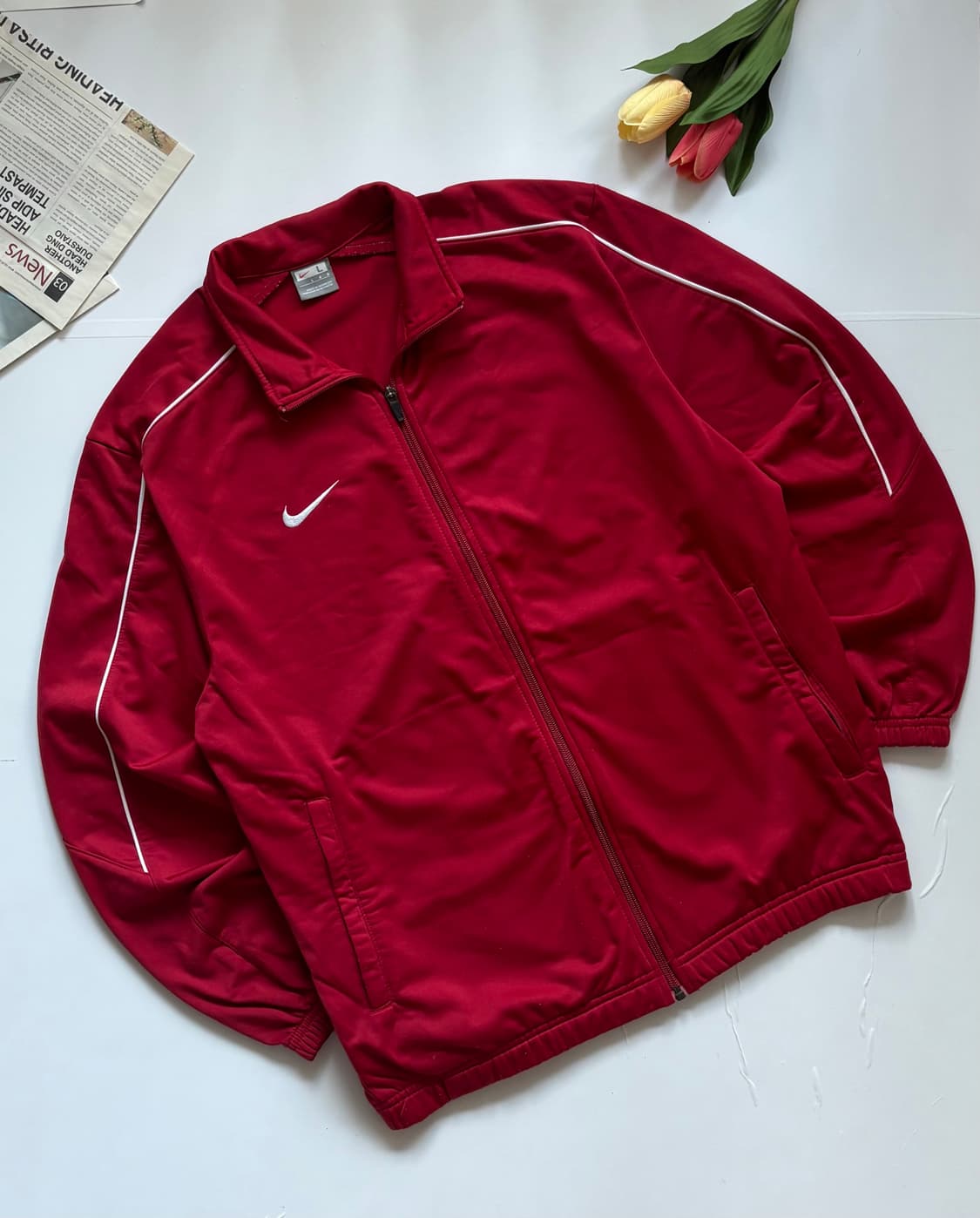 Nike 나이키 레드 오버핏 사이드라인 져지  상품이미지1