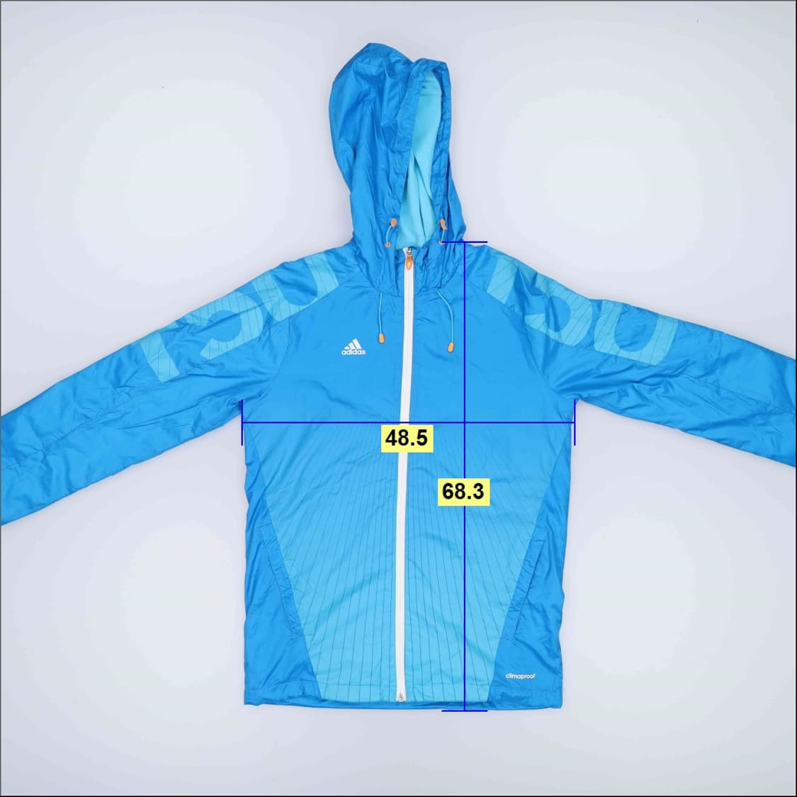 90 새상품 아디다스 기모 후드집업 0203H1 상품이미지6