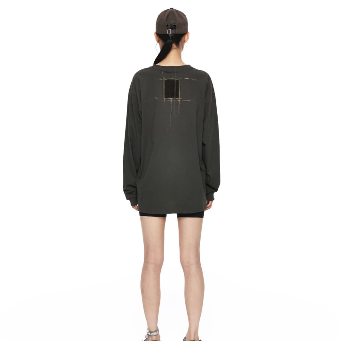 EP.8 SLEEVE CHARCOAL OLIVE 엑슬림 롱슬리브 상품이미지8