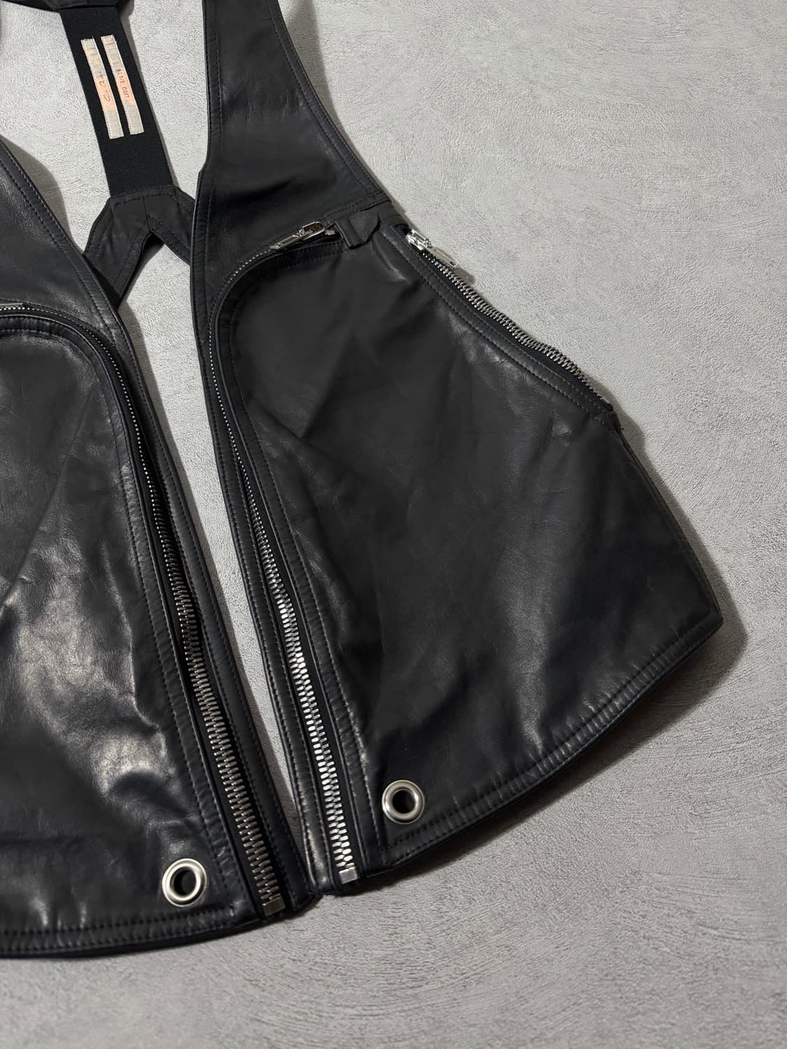 24SS 릭오웬스 바우하우스 레더 베스트  상품이미지5