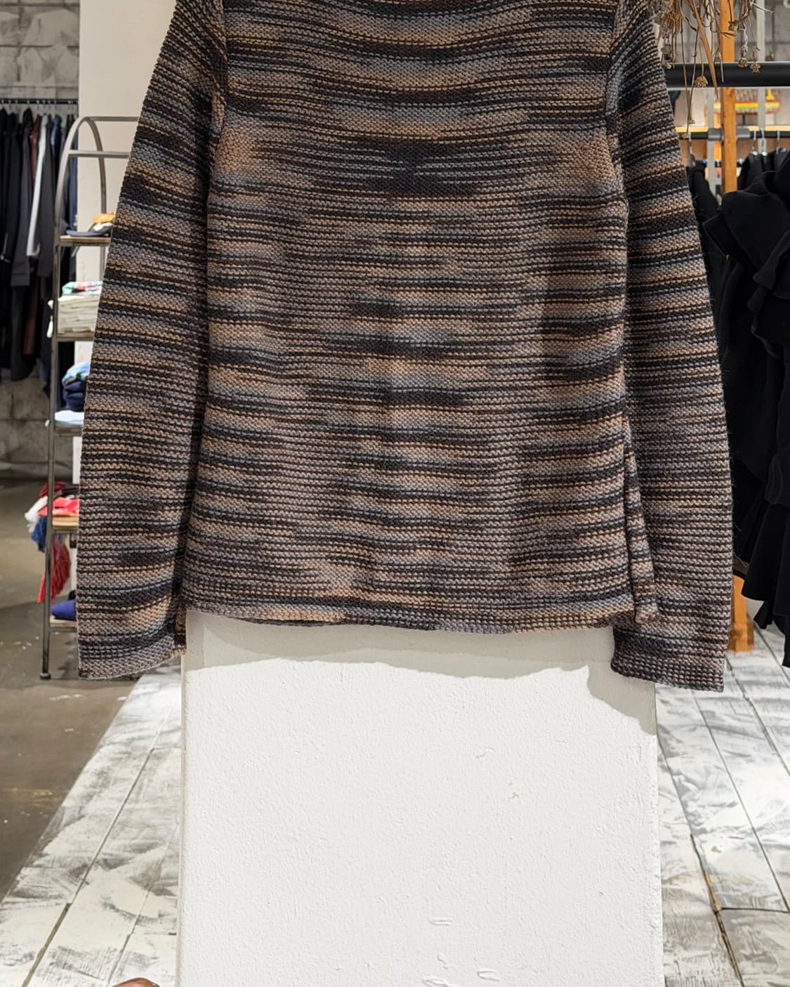 알파카 111 멀티컬러 알파카 울 블렌드 니트 상품이미지5