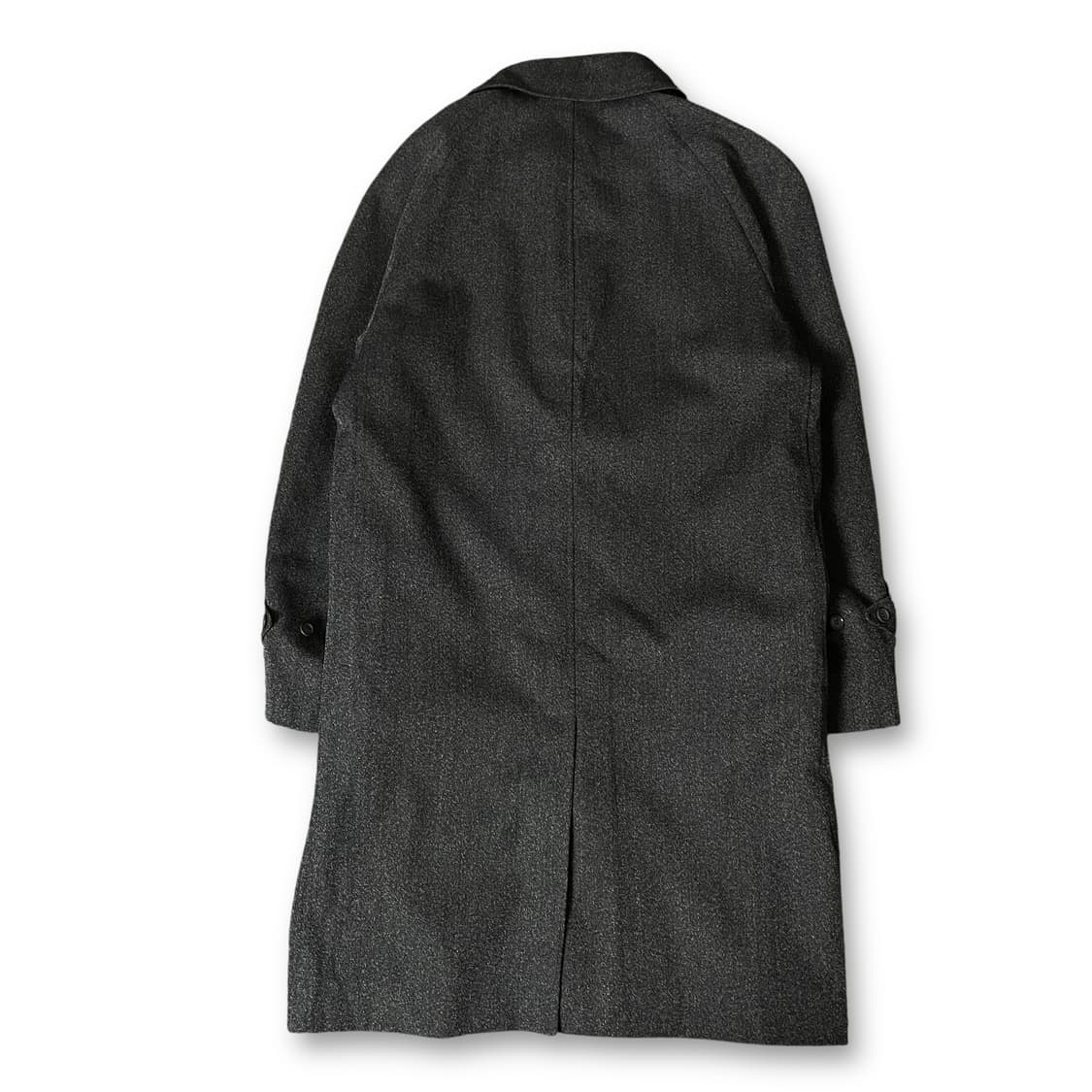 자켄 딥그레이 히든버튼 폴리 코트 상품이미지2