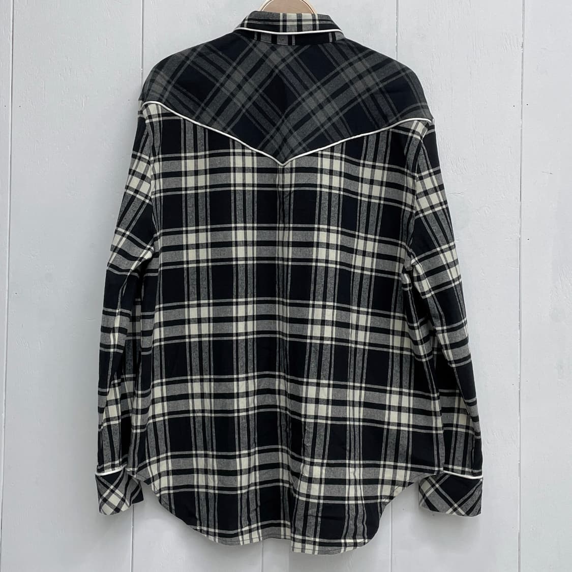 스타일난다 라인 디테일 체크 웨스턴 셔츠 상품이미지3