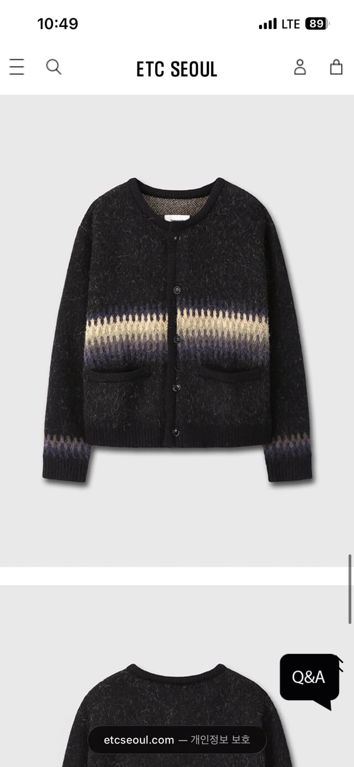 토니웩 Alpaca Jacquard knitted blouson 상품이미지2