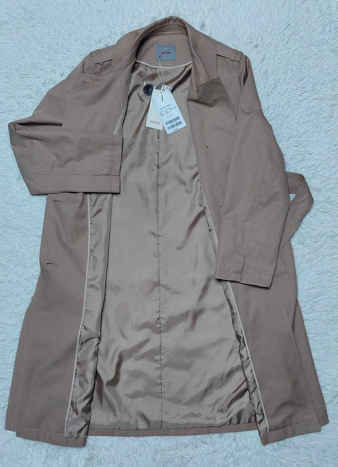 Zishen 여성 베이지 트렌치 코트 95 (새상품) 상품이미지4