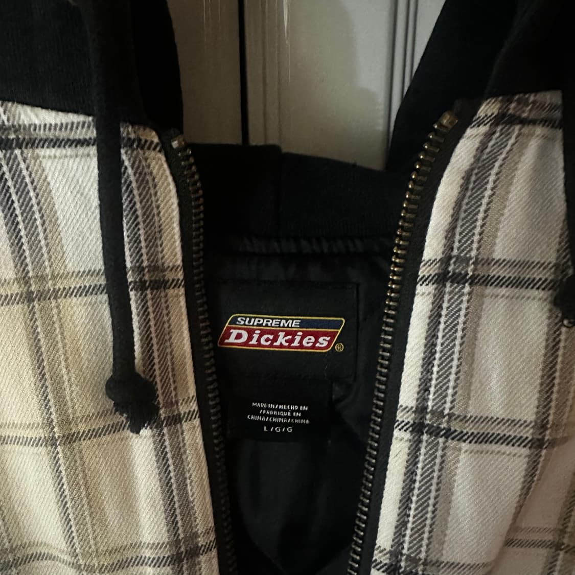 [L]슈프림 디키즈 플레이드 후드 자켓 상품이미지4
