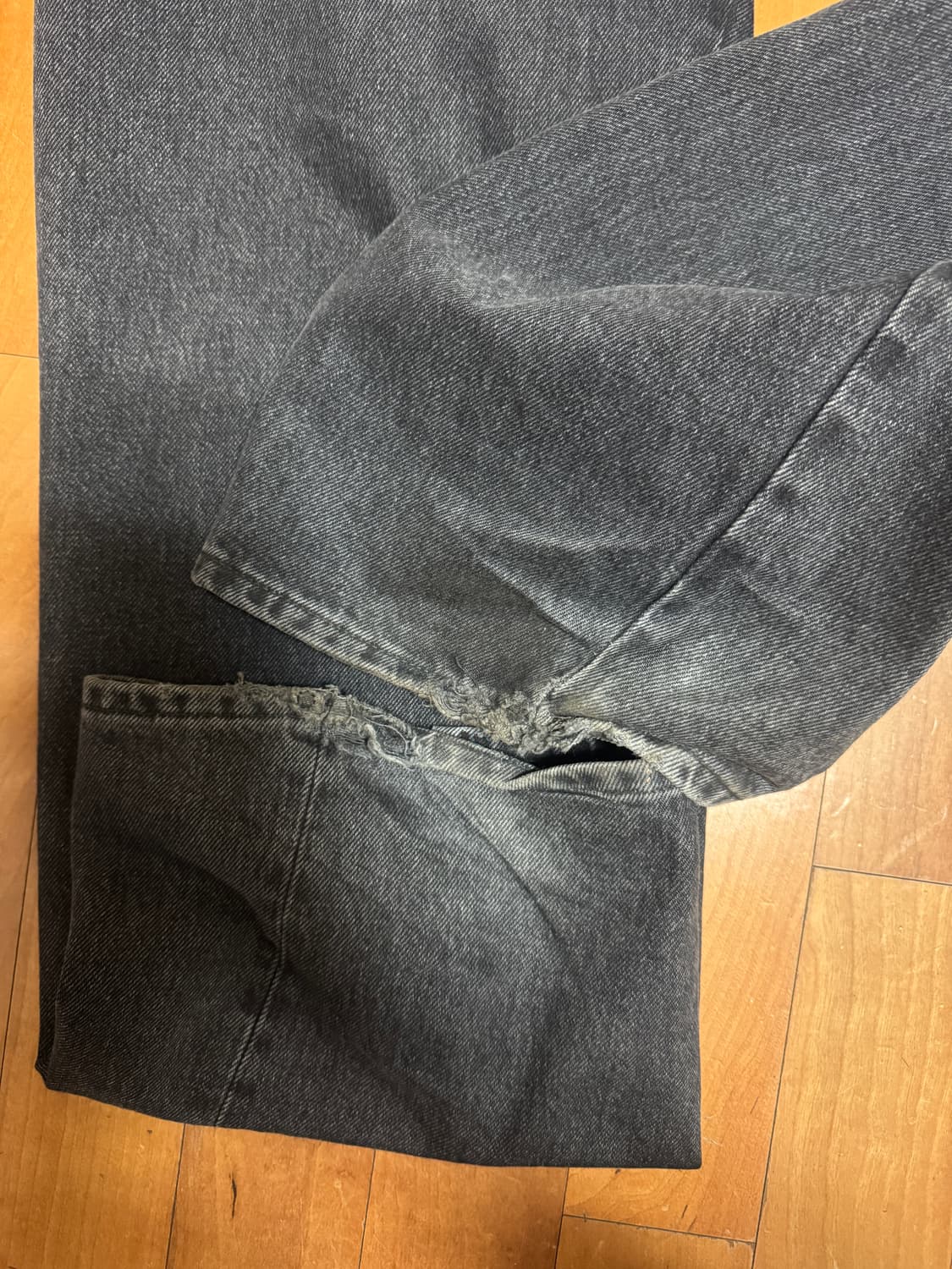 선플라워 와이드트위스트 워시드블랙 29/32 상품이미지5