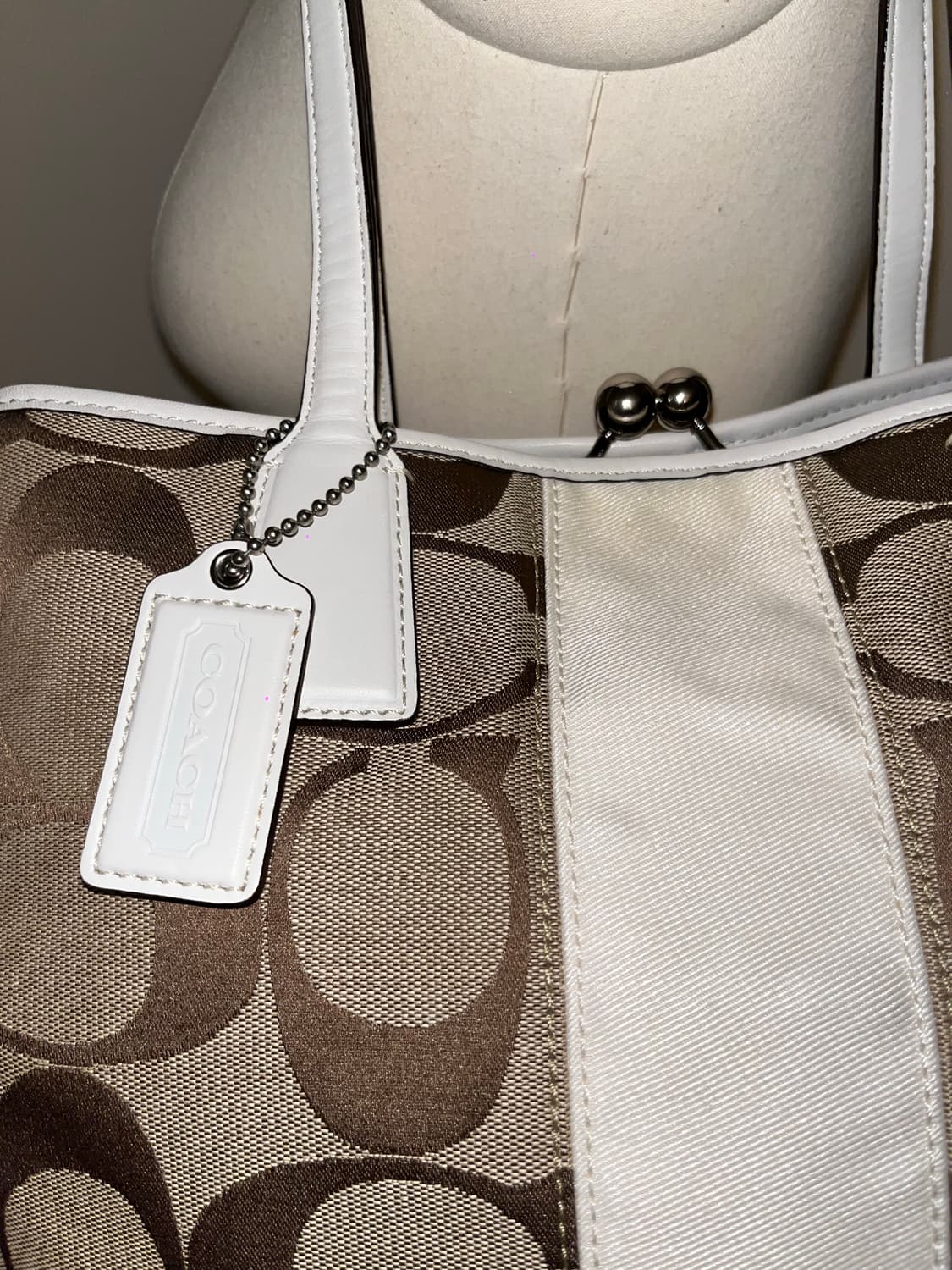 Coach white beige Shoulder bag 상품이미지6