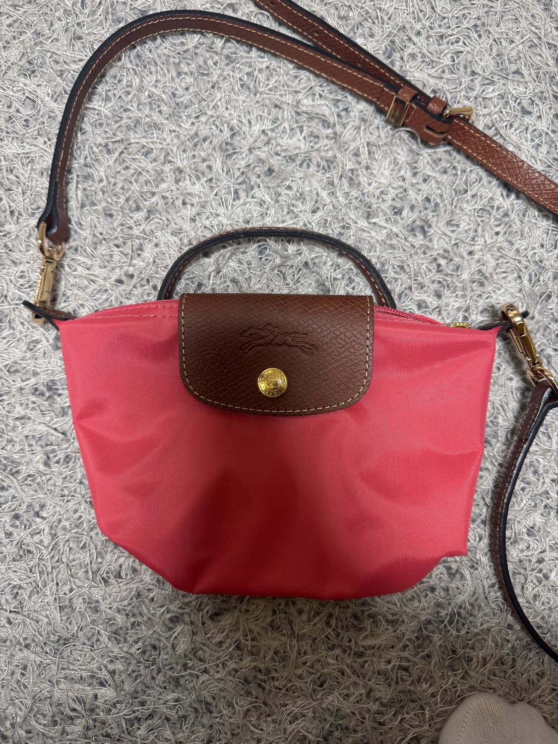 롱샴 미니백 핑크 상품이미지1