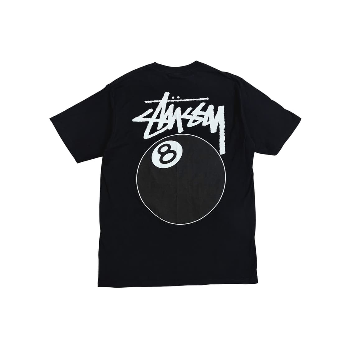 스투시 8볼 팔볼 블랙 반팔 티셔츠 (M) 상품이미지1