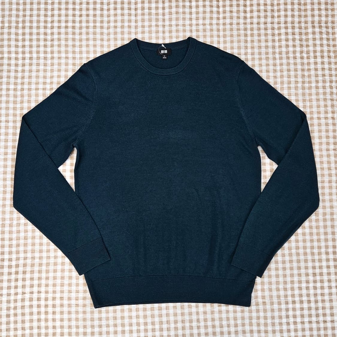 미착용 유니클로 울100 얇은 니트 남자100 상품이미지1