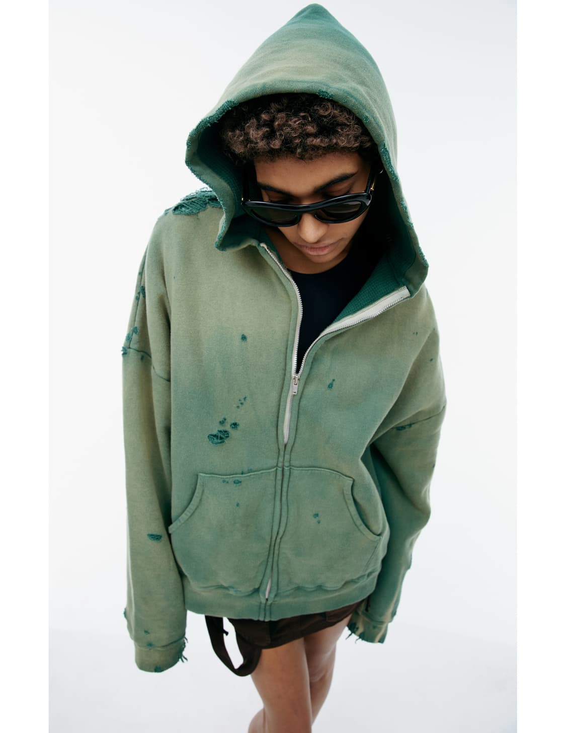 23SS Saint mxxxxxx 후드집업 그린 XL (105- 상품이미지1