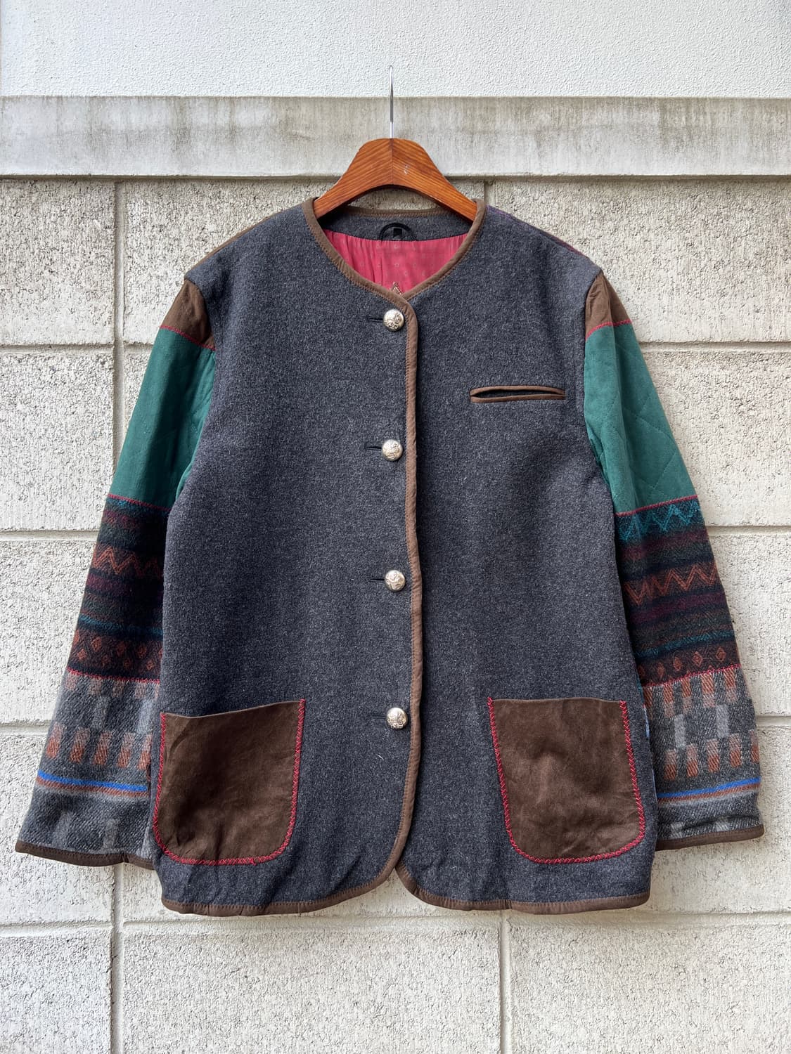 VINTAGE MANA NANETTI BOILED WOOL 보일드울자켓 상품이미지1