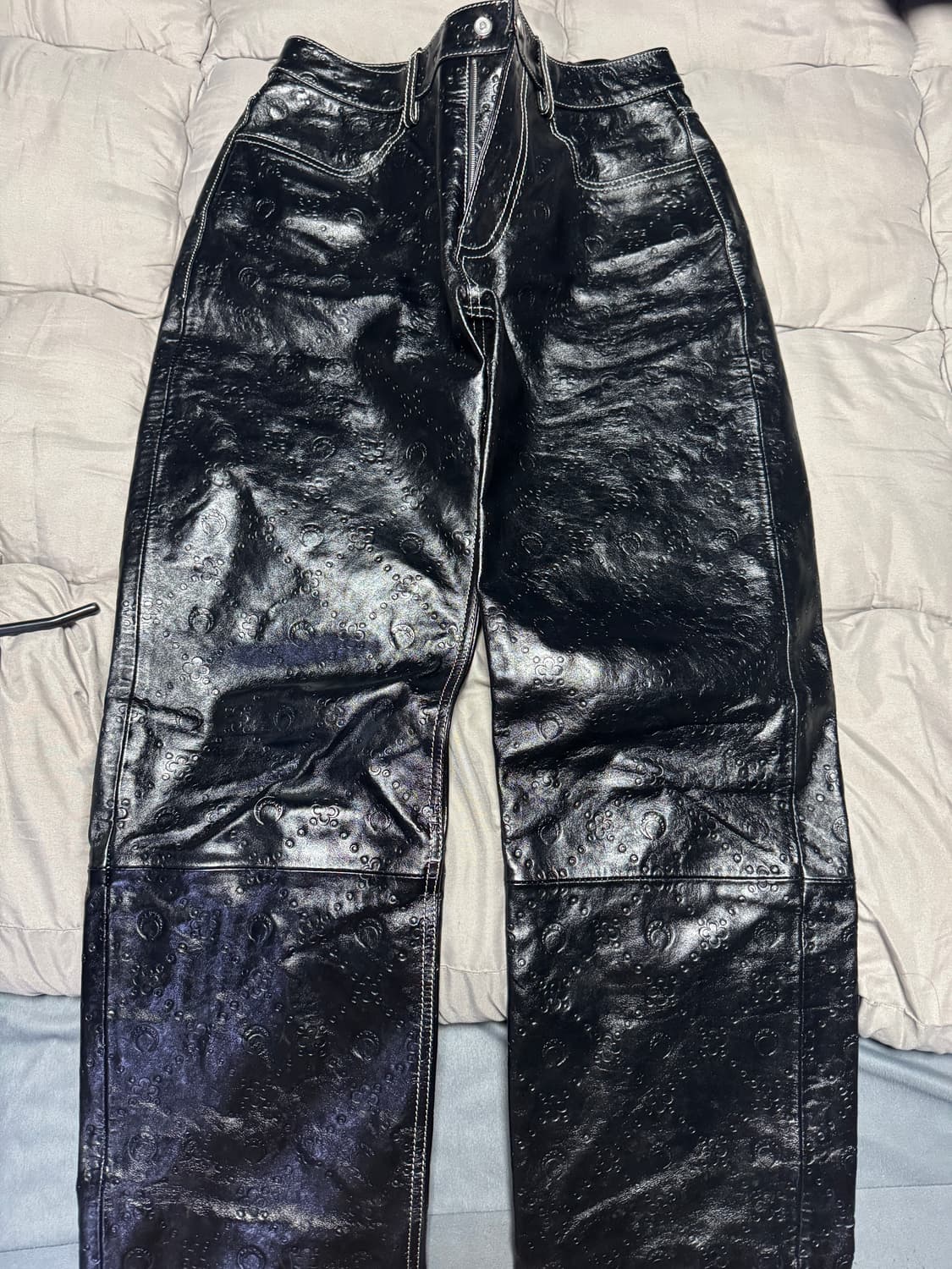 마린세르 송아지가죽 일자핏 팬츠 상품이미지1