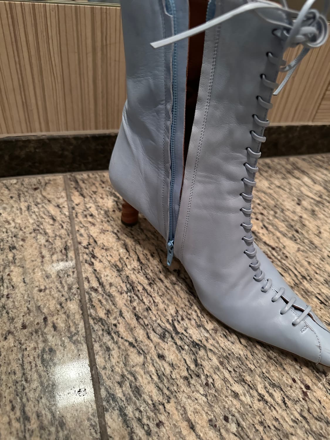 레지나표 시몬 앵클부츠 39 스카이블루 상품이미지6